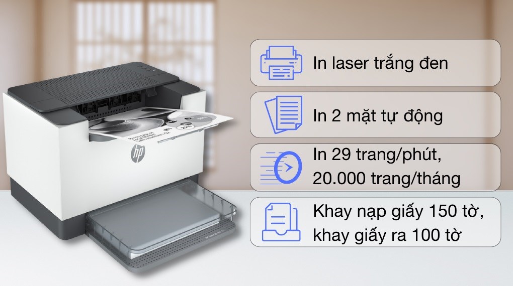 Máy in HP M211d 2 mặt New